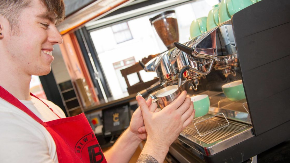 Coffee at Brew Burger CQ