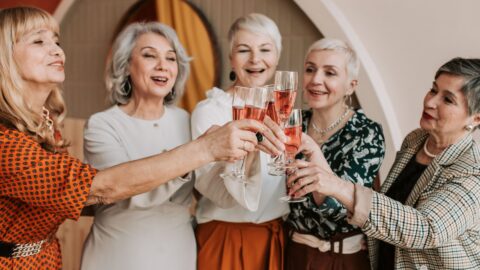 older women drinking