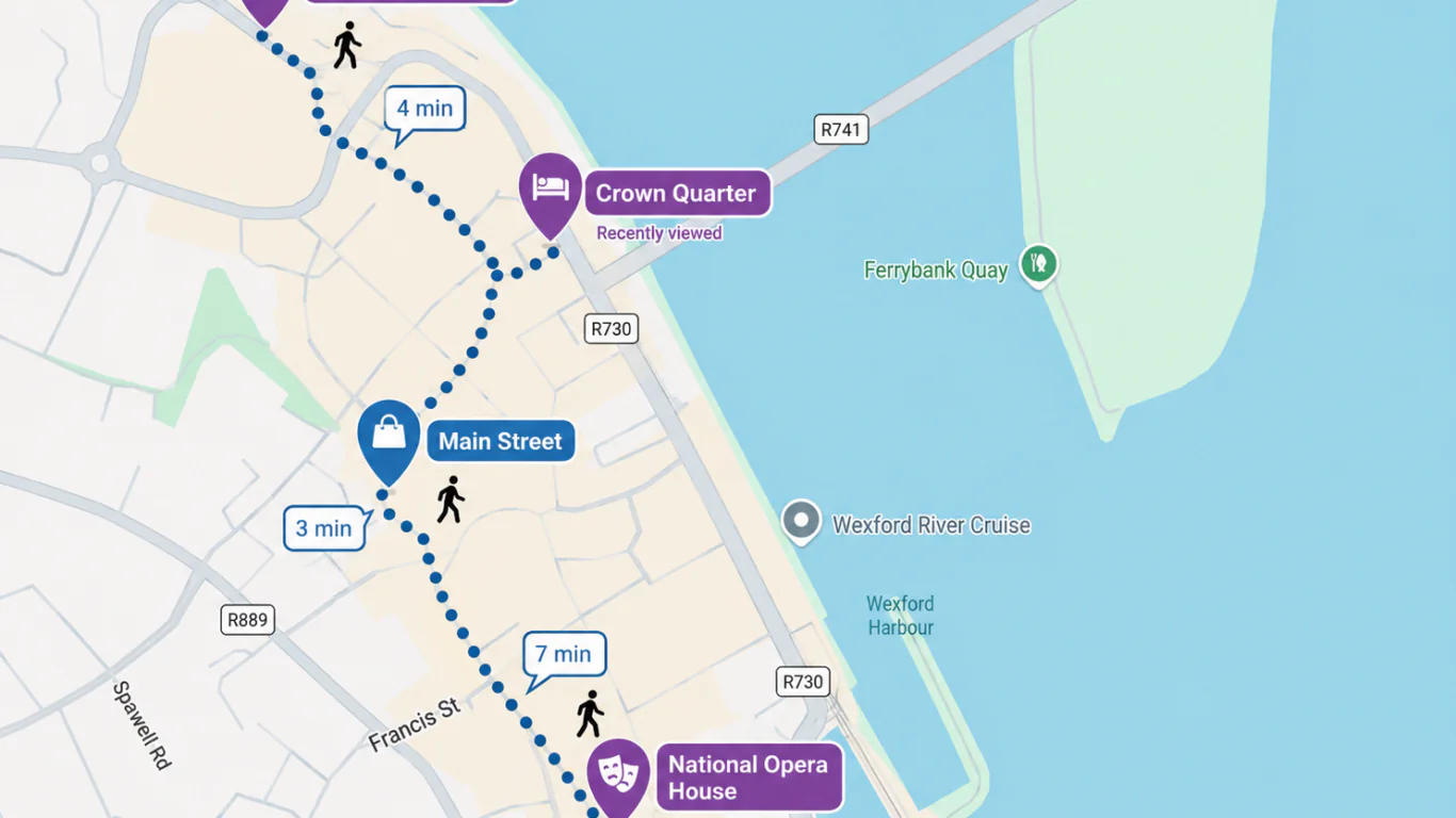 Illustrated Map of Crown Quarter